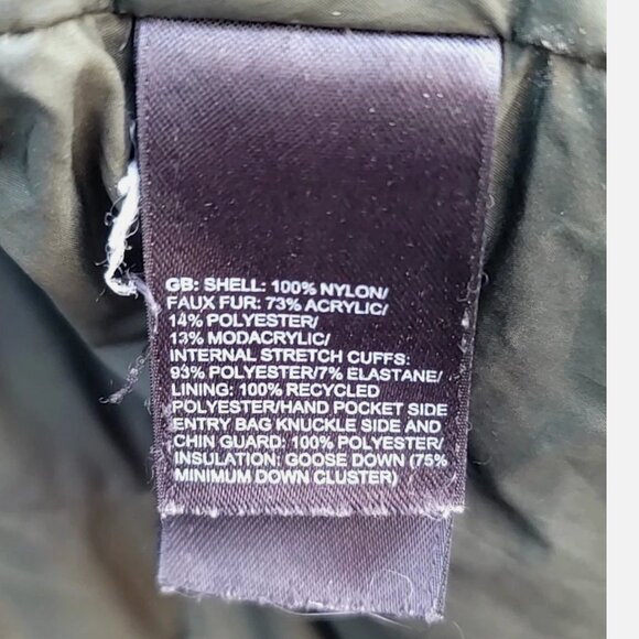 THE NORTH FACE Arctic Parka Goose Down Long Olive Green Puffer Coat Hood Women S - Picture 16 of 16
